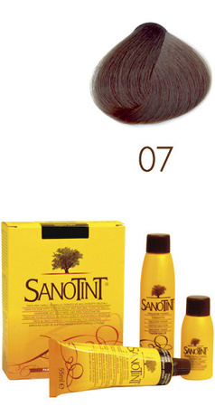 Farba do włosów SANOTINT CLASSIC – 07 POPIELATY BRĄZ - Farba na bazie naturalnych składników